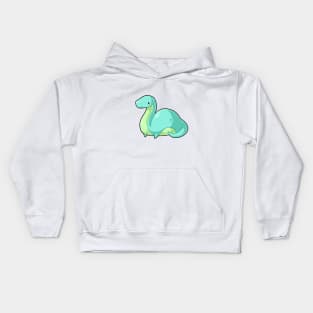 Kawaii dinosaur - Brontosaurus Kids Hoodie